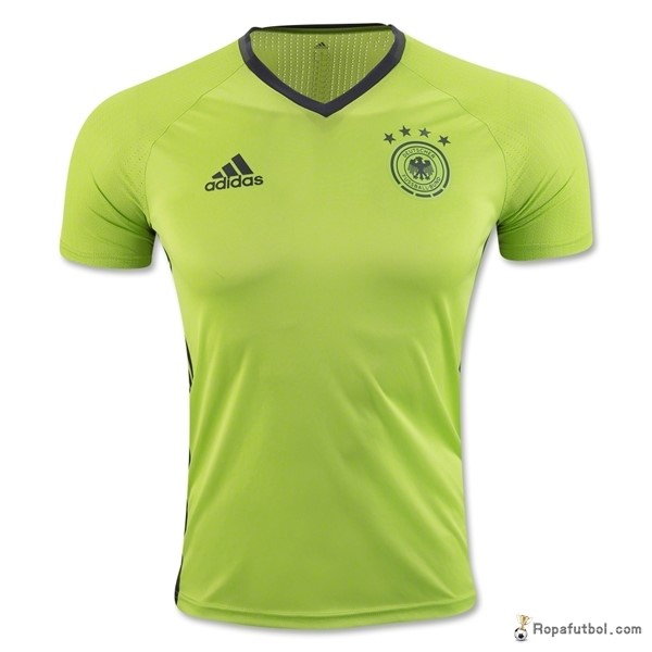 Camiseta Entrenamiento Alemania 2016 Verde Fluorescente